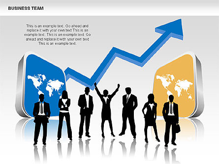 Business-Team-Diagramme, Folie 8, 00384, Schablonen — PoweredTemplate.com