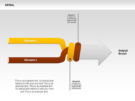 Koleksi Grafik Spiral, Templat PowerPoint, 00388, Diagram Panggung — PoweredTemplate.com