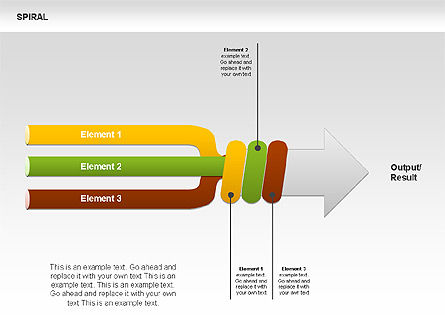 Spiral-Chart-Sammlung, Folie 2, 00388, Ablaufdiagramme — PoweredTemplate.com