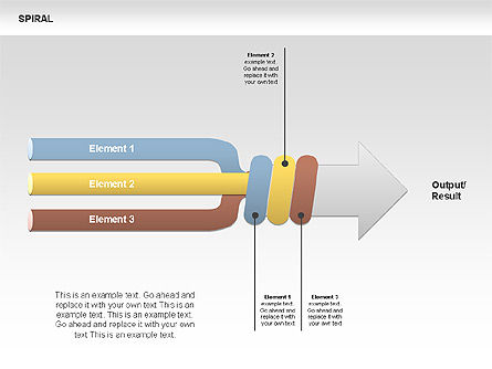 Koleksi Grafik Spiral, Slide 7, 00388, Diagram Panggung — PoweredTemplate.com