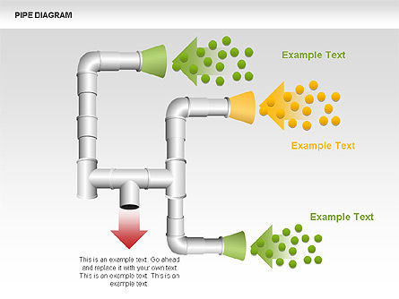 Pipe Diagrams, Slide 10, 00390, Process Diagrams — PoweredTemplate.com
