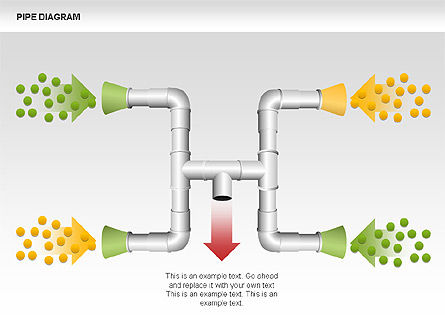 Pipe Diagrams, Slide 7, 00390, Process Diagrams — PoweredTemplate.com