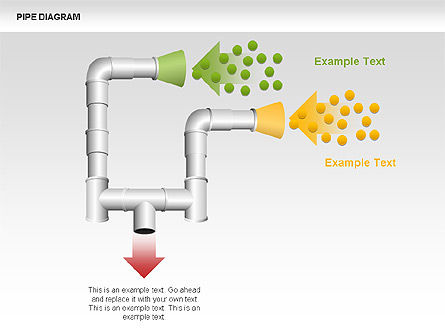 Pipe Diagrams, Slide 9, 00390, Process Diagrams — PoweredTemplate.com