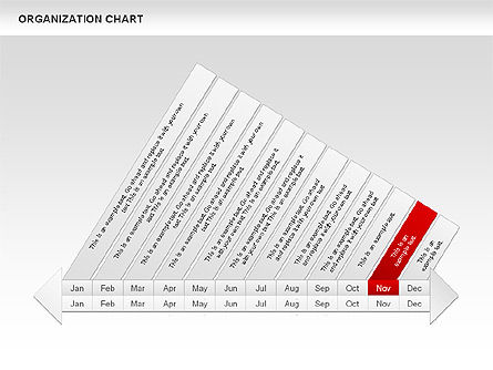 Gráficos Cronograma de Crest, Diapositiva 15, 00391, Timelines & Calendars — PoweredTemplate.com