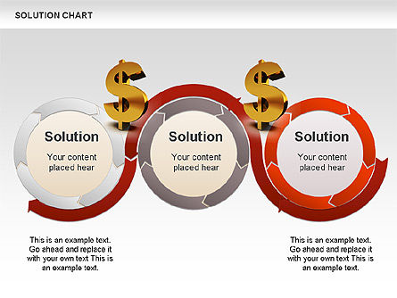 Solution Charts, Slide 12, 00392, Shapes — PoweredTemplate.com
