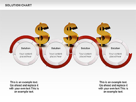 Solution Charts, Slide 13, 00392, Shapes — PoweredTemplate.com