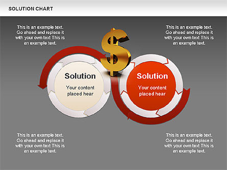Solution Charts, Slide 14, 00392, Shapes — PoweredTemplate.com