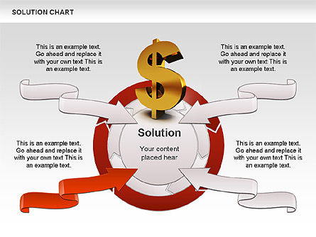 Solution Charts, Slide 5, 00392, Shapes — PoweredTemplate.com