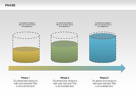 Diagrammes des étages de réservoir, Diapositive 2, 00393, Schémas d'étapes — PoweredTemplate.com
