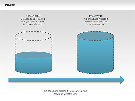 탱크 스테이지 다이어그램, 슬라이드 9, 00393, 단계 도표 — PoweredTemplate.com