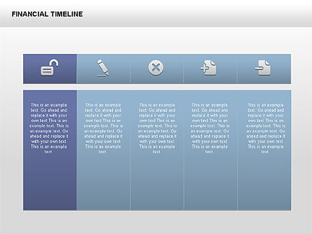 Gratis financiële tijdlijn, Dia 6, 00395, Timelines & Calendars — PoweredTemplate.com