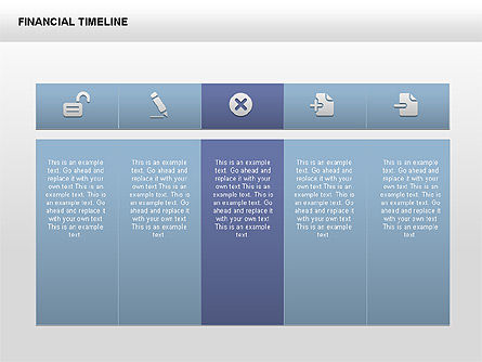 Línea de tiempo financiera gratuita, Diapositiva 8, 00395, Timelines & Calendars — PoweredTemplate.com