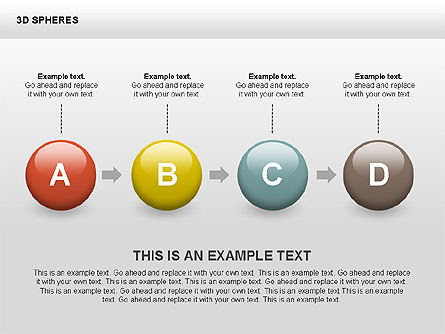 Formes sphériques 3d, Diapositive 7, 00399, Formes — PoweredTemplate.com