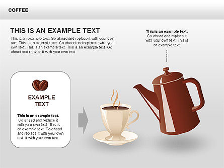 Formas y diagramas del café, Diapositiva 10, 00407, Formas — PoweredTemplate.com