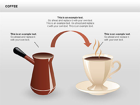Formas e diagramas de café, Deslizar 8, 00407, Formas — PoweredTemplate.com