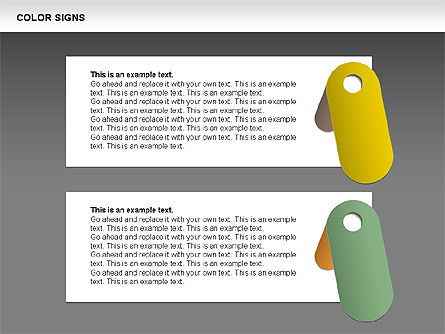 Color Signs Shapes, Slide 15, 00409, Shapes — PoweredTemplate.com