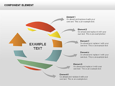 Component Elements Charts and Diagrams, Slide 12, 00411, Shapes — PoweredTemplate.com