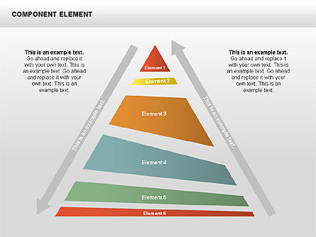 Component Elements Charts and Diagrams, Slide 14, 00411, Shapes — PoweredTemplate.com