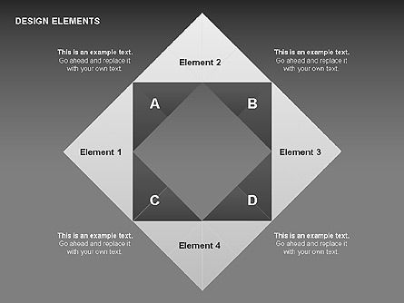 Design Elements Shapes, Slide 10, 00412, Matrix Charts — PoweredTemplate.com
