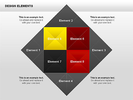 Design Elements Shapes, Slide 11, 00412, Matrix Charts — PoweredTemplate.com