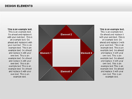 Desain Elemen Bentuk, Slide 12, 00412, Bagan Matriks — PoweredTemplate.com
