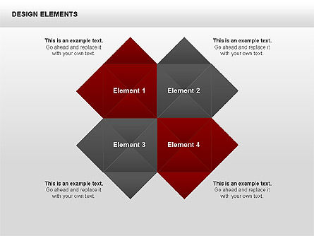 Design Elements Shapes, Slide 5, 00412, Matrix Charts — PoweredTemplate.com