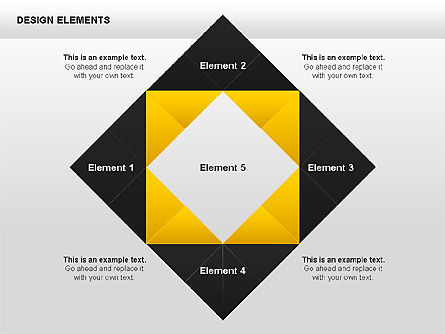 Desain Elemen Bentuk, Slide 6, 00412, Bagan Matriks — PoweredTemplate.com