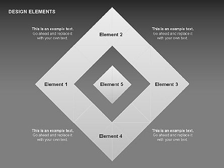 Design Elements Shapes, Slide 9, 00412, Matrix Charts — PoweredTemplate.com
