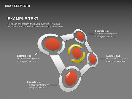 모양 및 차트, 슬라이드 13, 00415, 프로세스 도표 — PoweredTemplate.com