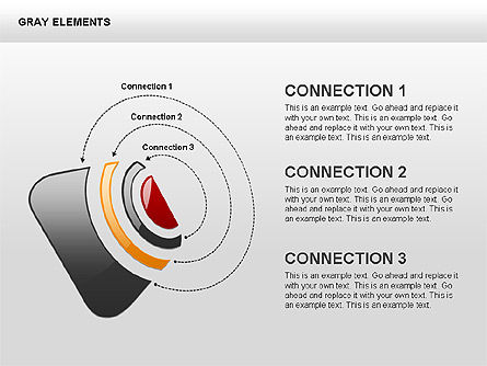 RSS-estilo formas e diagramas, Grátis Modelo do PowerPoint, 00416, Diagramas de Etapas — PoweredTemplate.com