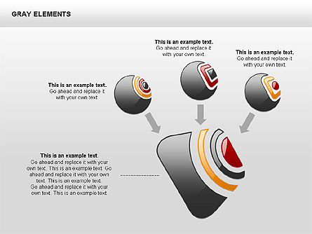 Formas y diagramas RSS-Style, Diapositiva 11, 00416, Diagramas de la etapa — PoweredTemplate.com