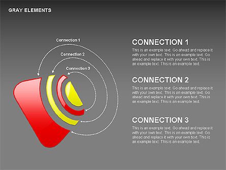 Formas y diagramas RSS-Style, Diapositiva 13, 00416, Diagramas de la etapa — PoweredTemplate.com