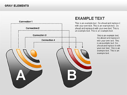 Formas y diagramas RSS-Style, Diapositiva 4, 00416, Diagramas de la etapa — PoweredTemplate.com