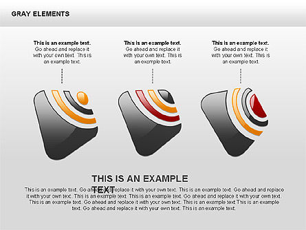 RSS-estilo formas e diagramas, Deslizar 5, 00416, Diagramas de Etapas — PoweredTemplate.com