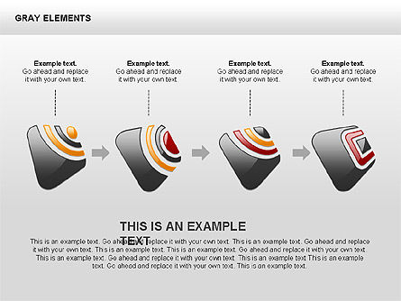 Formas y diagramas RSS-Style, Diapositiva 8, 00416, Diagramas de la etapa — PoweredTemplate.com