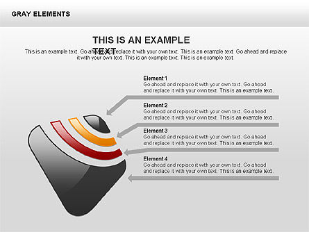 Formas y diagramas RSS-Style, Diapositiva 9, 00416, Diagramas de la etapa — PoweredTemplate.com