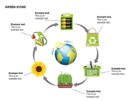 エコロジーの形と図, スライド 18, 00417, 図形 — PoweredTemplate.com