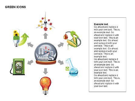 Formas y diagramas ecológicos, Diapositiva 8, 00417, Formas — PoweredTemplate.com