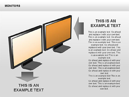 Monitorear formas y diagramas, Diapositiva 11, 00420, Formas — PoweredTemplate.com