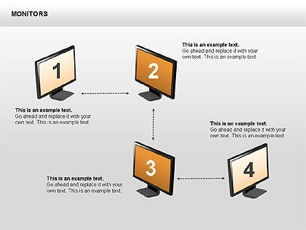Monitorear formas y diagramas, Diapositiva 13, 00420, Formas — PoweredTemplate.com