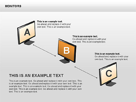 Monitorear formas y diagramas, Diapositiva 14, 00420, Formas — PoweredTemplate.com