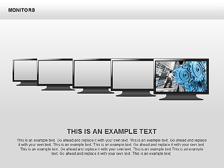 Monitorear formas y diagramas, Diapositiva 8, 00420, Formas — PoweredTemplate.com