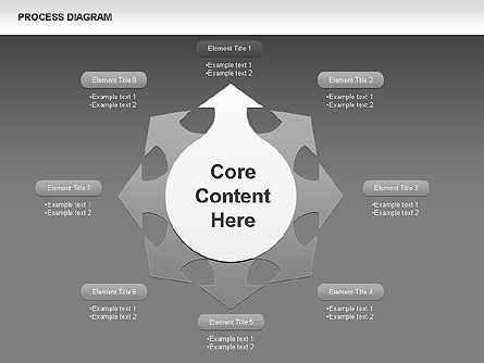 Diagramas de proceso de ruedas, Diapositiva 11, 00423, Diagramas de proceso — PoweredTemplate.com