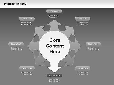 Diagramas de proceso de ruedas, Diapositiva 15, 00423, Diagramas de proceso — PoweredTemplate.com