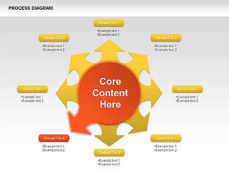 Diagramas de proceso de ruedas, Diapositiva 7, 00423, Diagramas de proceso — PoweredTemplate.com