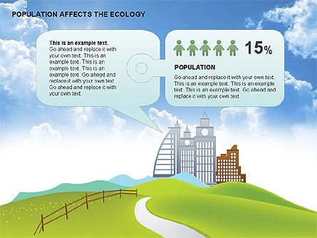 Population and Ecology Diagrams, Free PowerPoint Template, 00425, Presentation Templates — PoweredTemplate.com