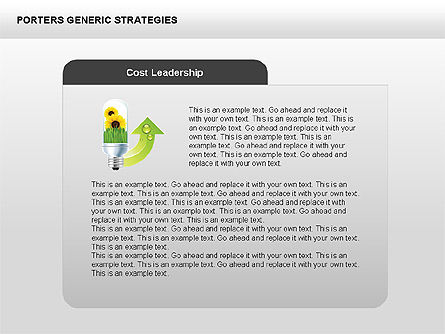 Porter's Generic Strategies Diagram, Slide 5, 00426, Business Models — PoweredTemplate.com