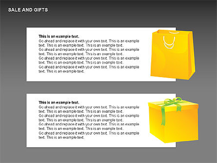 판매 및 선물 모양, 슬라이드 11, 00427, 모양 — PoweredTemplate.com
