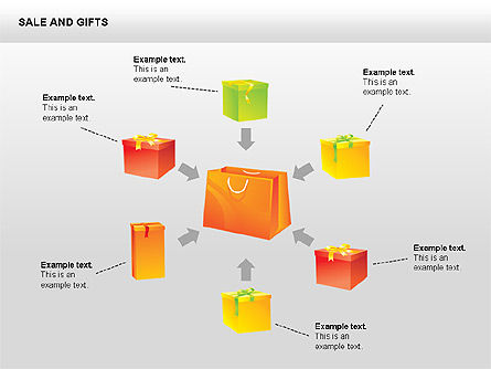 Verkauf und Geschenke Formen, Folie 12, 00427, Schablonen — PoweredTemplate.com
