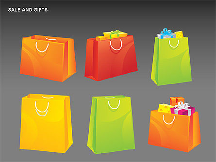Sale and Gifts Shapes, Slide 14, 00427, Shapes — PoweredTemplate.com